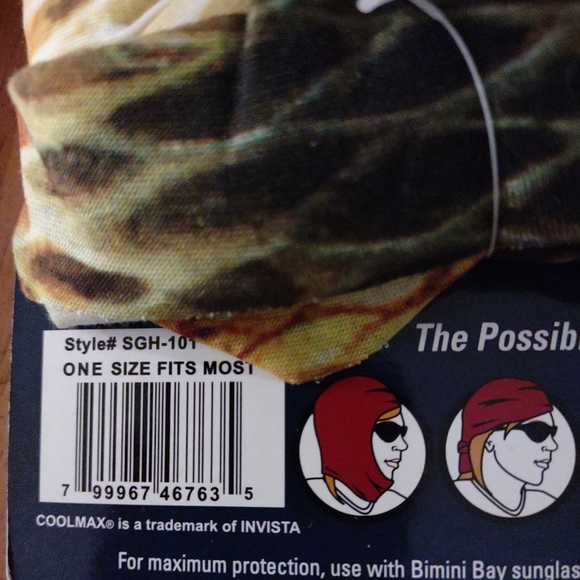 Bimini Bay Solar Guard Cool Max Face Shield Head Gear PPE Face Covering Mask - Picture 2 of 5